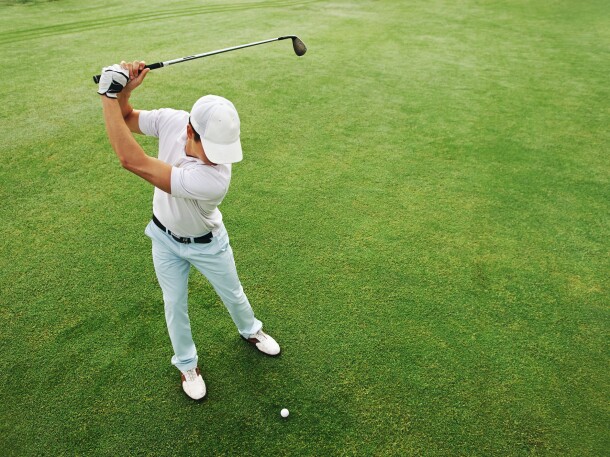 Man's Golf Swing
